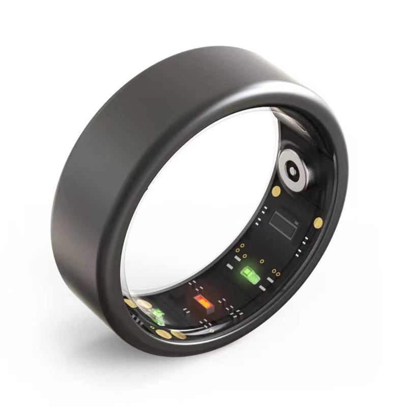 Smart Ring, Smart Ring w/Sleep Heart Rate Blood Pressure Oxygen Monitor Waterproof Fitness Tracker IP68 Pedometer Calories Step Counter Bluetooth Health Ring, Black #8 #8(C=56.8mm)