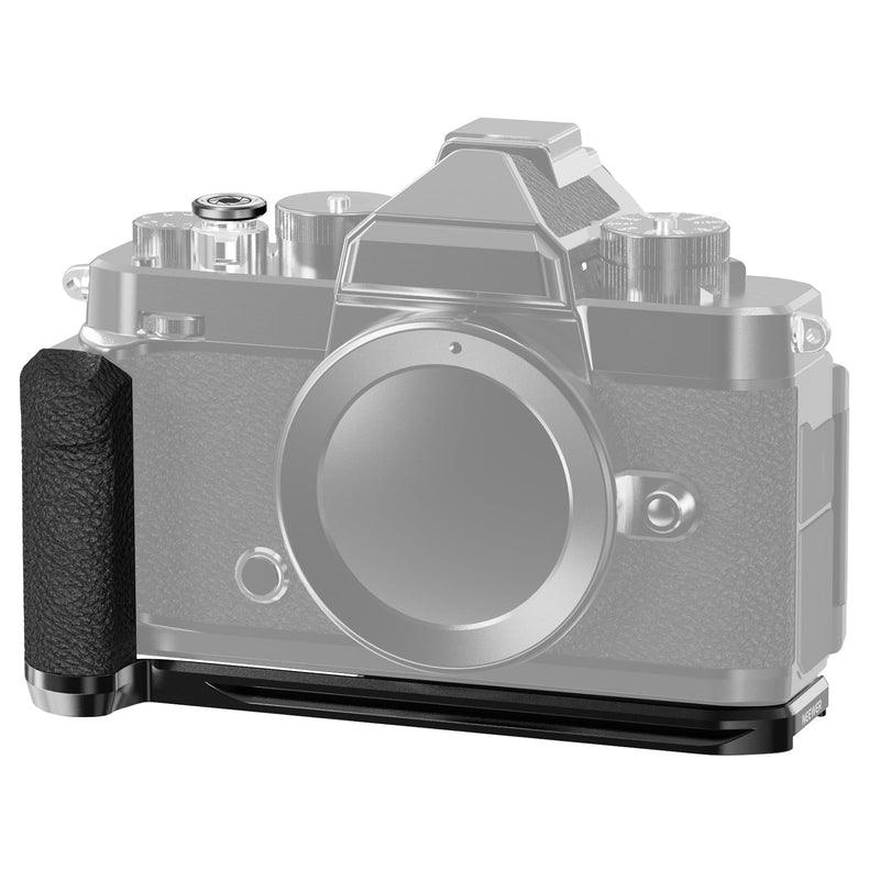 [AUSTRALIA] - NEEWER Zf Handgrip L Shaped Grip Compatible with Nikon Z f Camera, Retro Mounting Baseplate L Bracket with Handle, Thumb Grip & Aluminum Shutter Button, Compatible with Arca Type Tripod Head, CA134 CA134 with Aluminum Shutter Button 