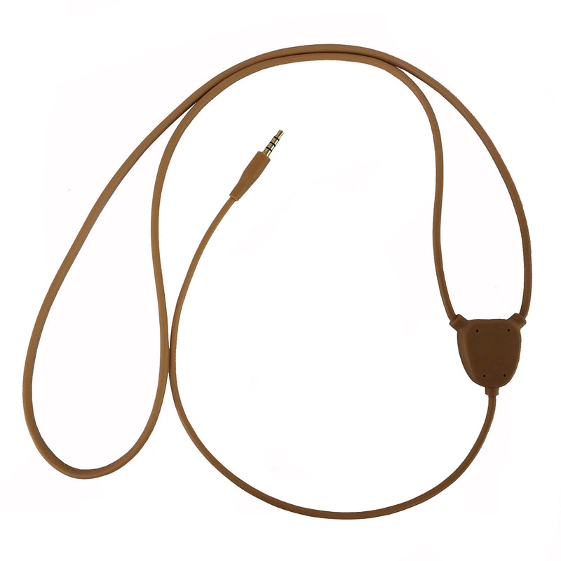 Invisible Skin Wireless Neckloop Inductive Transmitter with 3.5mm Plug - Transmitting Audio to Micro Earpiece(Not Included) for Discreet Voice Conversations and Music - No Microphone Function