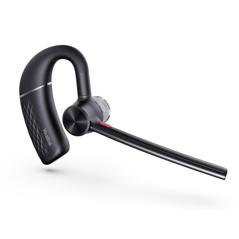 Yealink Single Ear Bluetooth Headsets BH71 Lite Wireless Earpiece Teams PC | Yealink Headset Bluetooth Earpiece with Mic for Work，Teams Zoom Certified Single Ear Headset Connect Cell Phone,Mute Function Black BH71 Lite（Without Dongle&Case）