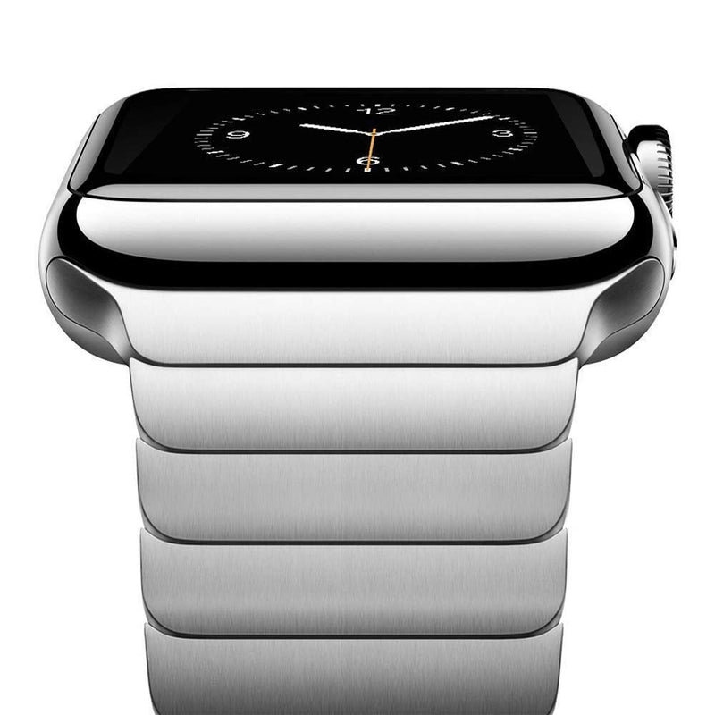 NewWays Titanium Link Bracelet Band for Apple Watch Ultra 3 2 1, Series3-11 | Premium Titanium, Lightweight Comfort, Exceptional Strength, Skin-Friendly, Built to Last [Grade 2 Titanium] Silver 42mm(Series 3)/44mm/45mm/46mm/49mm