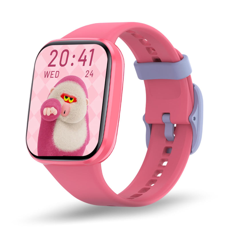 YoYoFit Kids Smart Watch for Girls, IP68 Waterproof 1.69" HD Smartwatch, Task & Rewards Assign, Heart Rate Sleep Monitor, Body Temperature Measure, Step Activity Tracker Watch Gift for Kids, Red