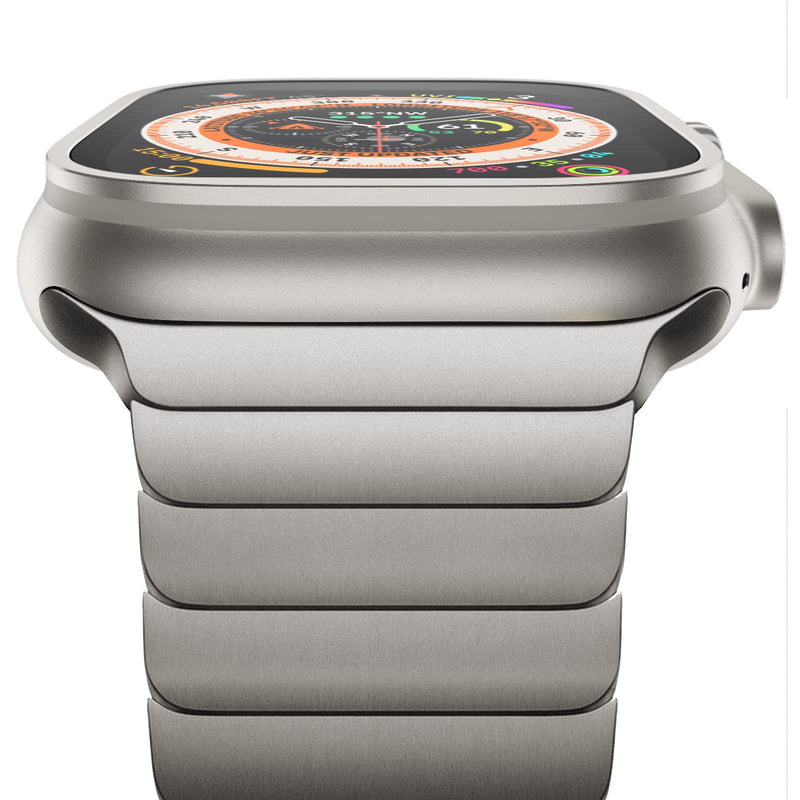 NewWays Titanium Link Bracelet Band for Apple Watch Ultra 3 2 1, Series3-11 | Premium Titanium, Lightweight Comfort, Exceptional Strength, Skin-Friendly, Built to Last Titanium Grade 2 42mm(Series 3)/44mm/45mm/46mm/49mm