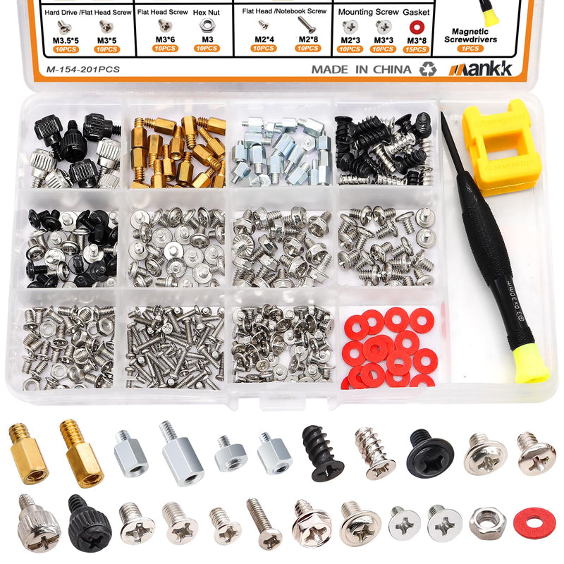 mankk 23 Sizes M.2 Computer Screws Motherboard Screws and 400PCS Computer Screws
