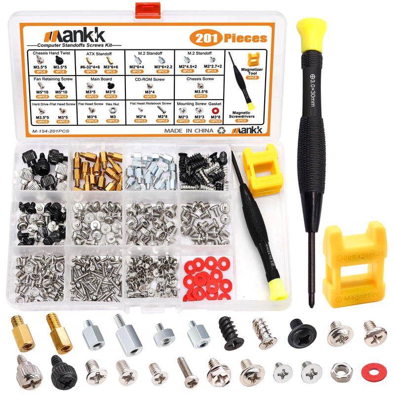 mankk 23 Sizes M.2 Computer Screws Motherboard Screws and 502PCS Computer Screws