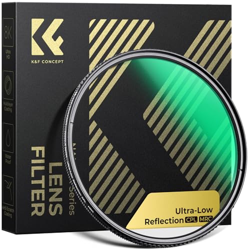 K&F CONCEPT 62mm Ultra-Low Reflectivity Circular Polarizer CPL Lens Filter