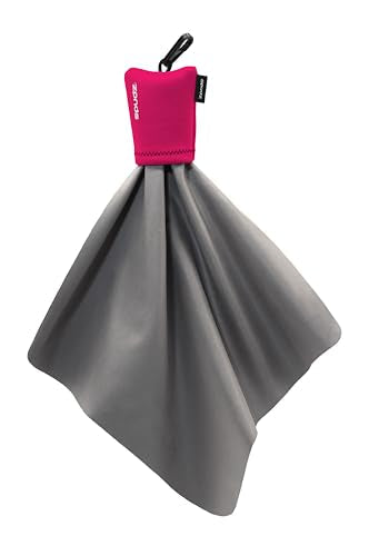 SPUDZ Classic Microfiber Lens Cleaner – Clip-On Pouch, Washable – for Binoculars, Scopes, Glasses, Screens | Classic | Pink, 10 x 10 Inch (2-Pack) 10 x 10 Inch (2-Pack)