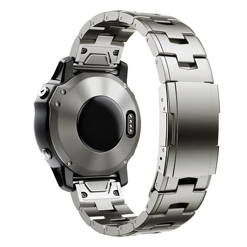 26mm Titanium Metal Quick Release WatchBand Compatible for Fenix 8 51mm/Enduro 3 51mm/Fenix 6X Pro/7X Pro/5X Plus,22mm Band for Fenix 8 47mm/E 47mm/Fenix 6 Pro/7/5 Plus/EPIX 2/Forerunner 965 26mm