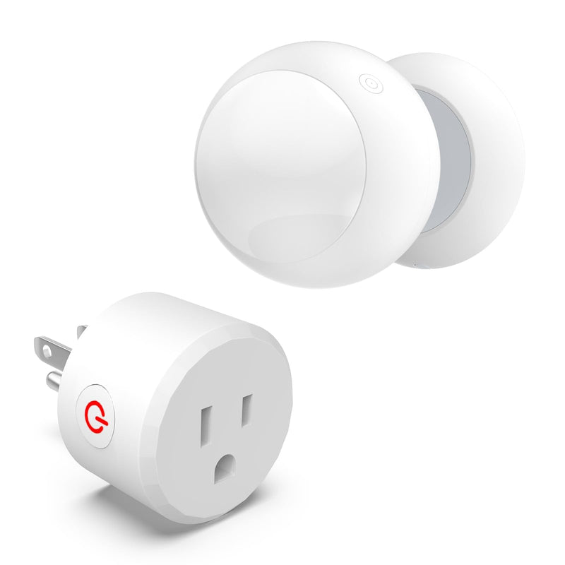 [AUSTRALIA] - Wireless Motion Sensor Light Switch with Built-in Timer Settings, PIR Motion Sensor Plug Outlet with 3 Adjustable Ranges, Auto On/Off, Ideal for Garage & Storage Room, Compatible with All Light Bulbs 1 Pack(New) 