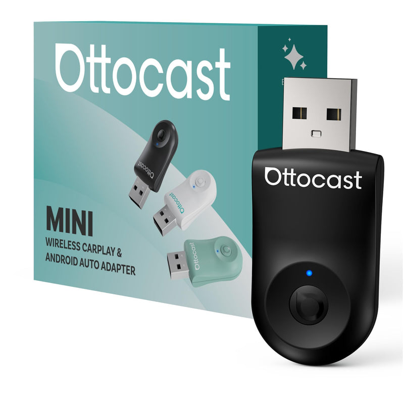 OTTOCAST Mini Dongle Wireless CarPlay Adapter for iPhone & Android Auto Adapter 2-in-1 Convert Wired to Wireless Apple Car Play, Plug & Play, USB-C, Low Latency (2016+ Cars, iOS 10+/Android 11+)