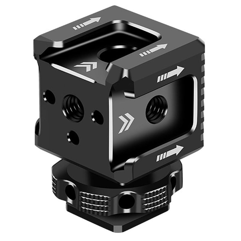 [AUSTRALIA] - Cold Shoe Mount Adapter,Cold Shoe Extension - Triple Shoe Mount Extender for Camera,Monitor,Flash Accessories, Bracket for Led Lights,Microphones,Audio Recorder,Video Camera,Cage Accessories 