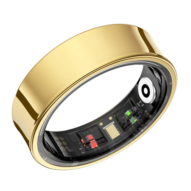 Smart Ring for Women & Men - Sleep Tracker with SPO₂/HRV Monitoring, 5ATM Waterproof, No Subscription Fee, 7-Day Battery iOS Android (13 Sizes, Rose Gold) 13