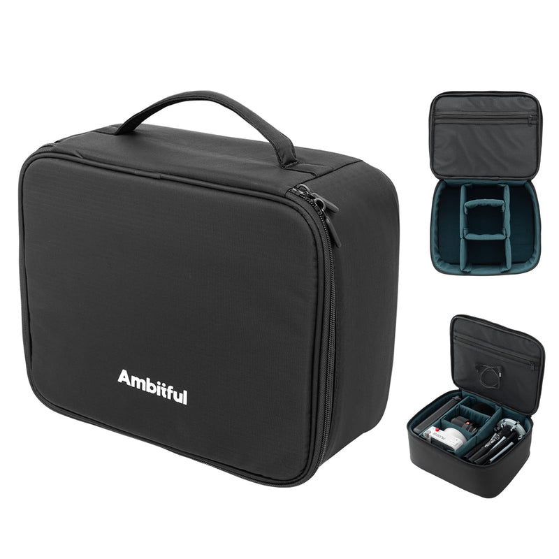 AMBITFUL Carrying Bag Zoom P7 for Photography Equipments with Large Capacity, Multi-functional Storage Case for Mini Drone and Other Accessories,with Thick Sponges | Large Capacity Bag with Shock Absorbing Thick Sponge and Inner Mesh Pockets to Safely ...