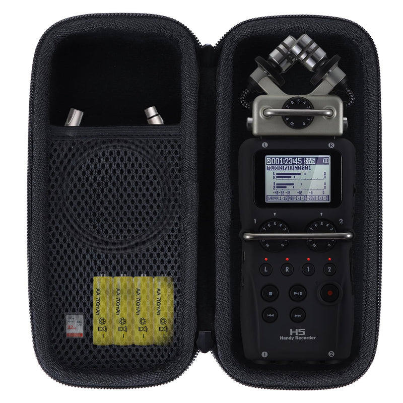 Storage Case Compatable With Zoom H5 Handy Recorder Black Case for Zoom H5