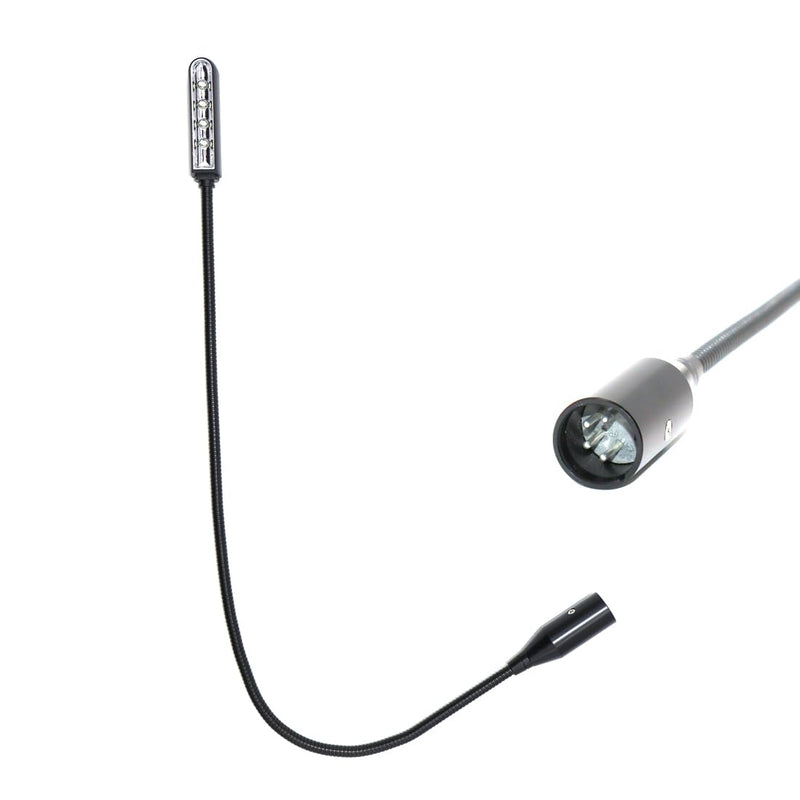 22 inch LED Mixer gooseneck lamp for Light Control Equipment,DJ Mixer gooseneck Light for Yamaha BEHRINGER, Flexible gooseneck,XLR 4 Pin Port (Straight Plug) 22 Inch Straight Plug Light
