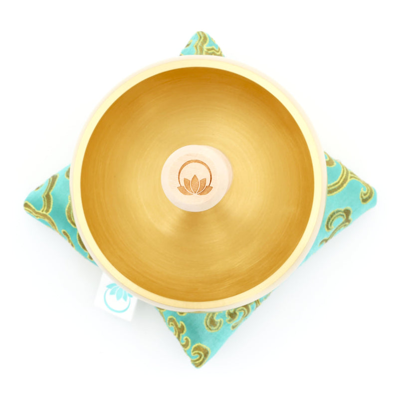 Tibetan Singing Bowl Set – 4 Inch Solid Handcrafted Sound Bowl for Meditation, Stress Relief & Chakra Balancing, Tap or Sing | Lotus Edition – ZenHarmony Bowl by Circle Up ZenHarmony Lotus