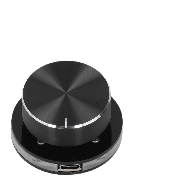 Dpofirs USB Volume Control, Multimedia Sound Controller Knob, with RGB Light, PC Volume Control Knob, with One Key Mute Function, Type C External Media Adjustment Controller