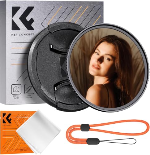 K&F CONCEPT 72mm Black Diffusion 1/4 Filter + Lens Cap