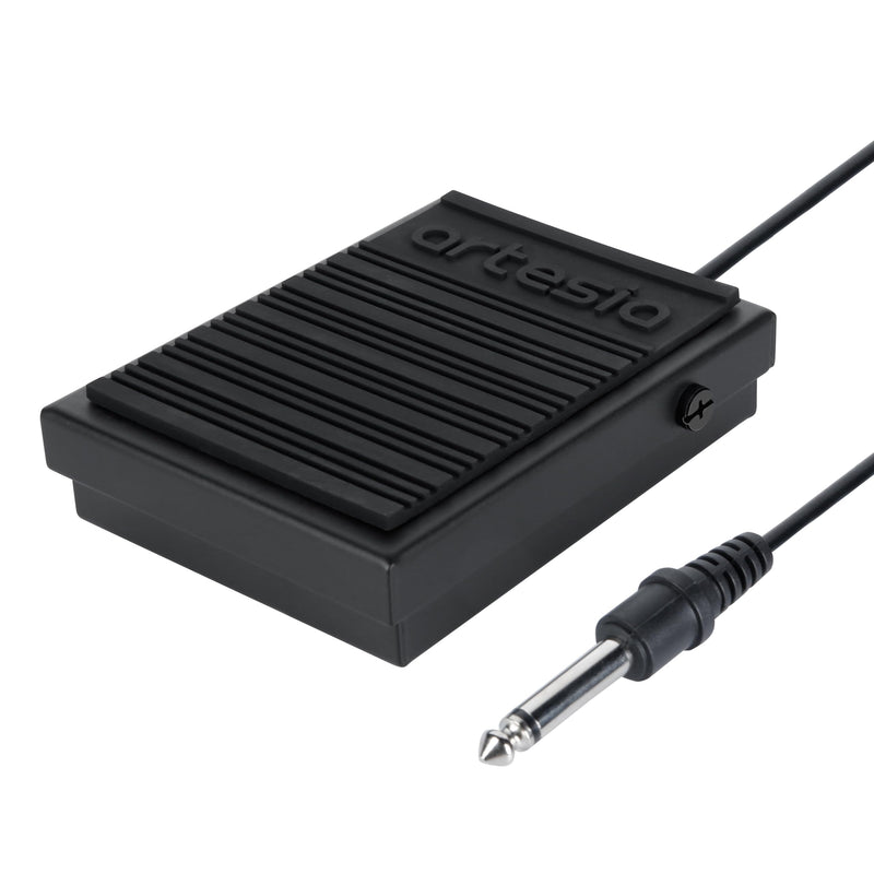 [AUSTRALIA] - Artesia ASP-1 Universal Sustain Pedal with 6 ft (1.8 m) Cable, Polarity Switch, and Non-Slip Bottom, Universal Piano Pedal for Digital Pianos, Piano Keyboards, MIDI Keyboards, and Synthesizers 