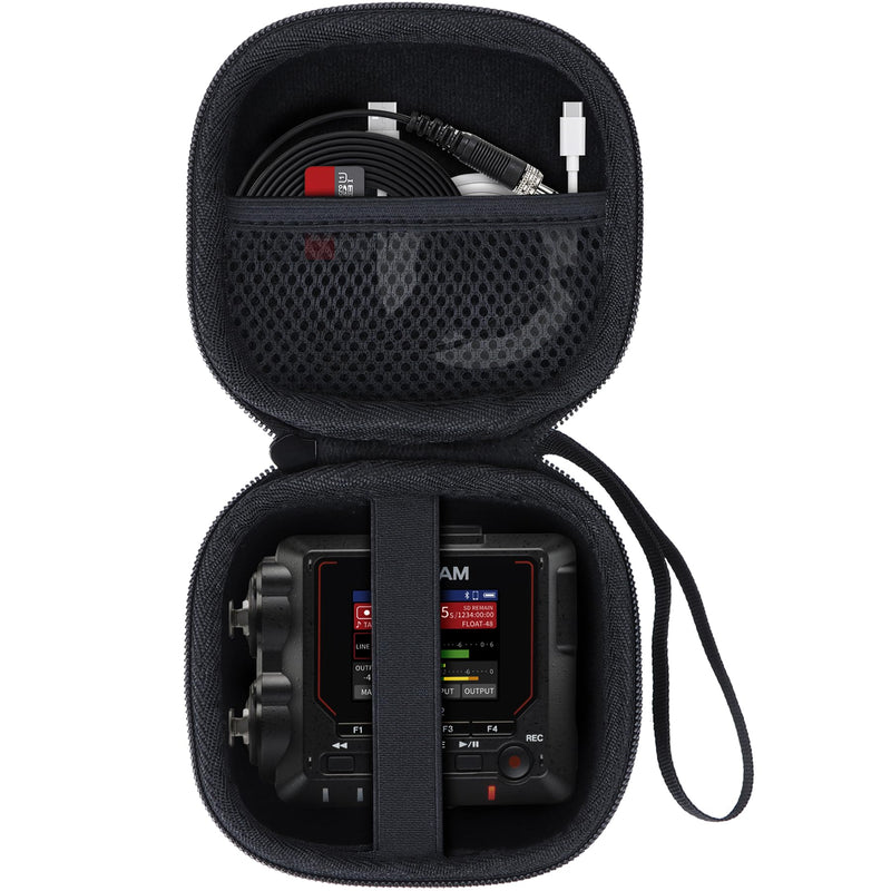 Storage Case Compatible with TASCAM FR-AV2 Compact 32-bit Float Field Recorder Timecode Generator Mixer Black Case for Tascam FR-AV2