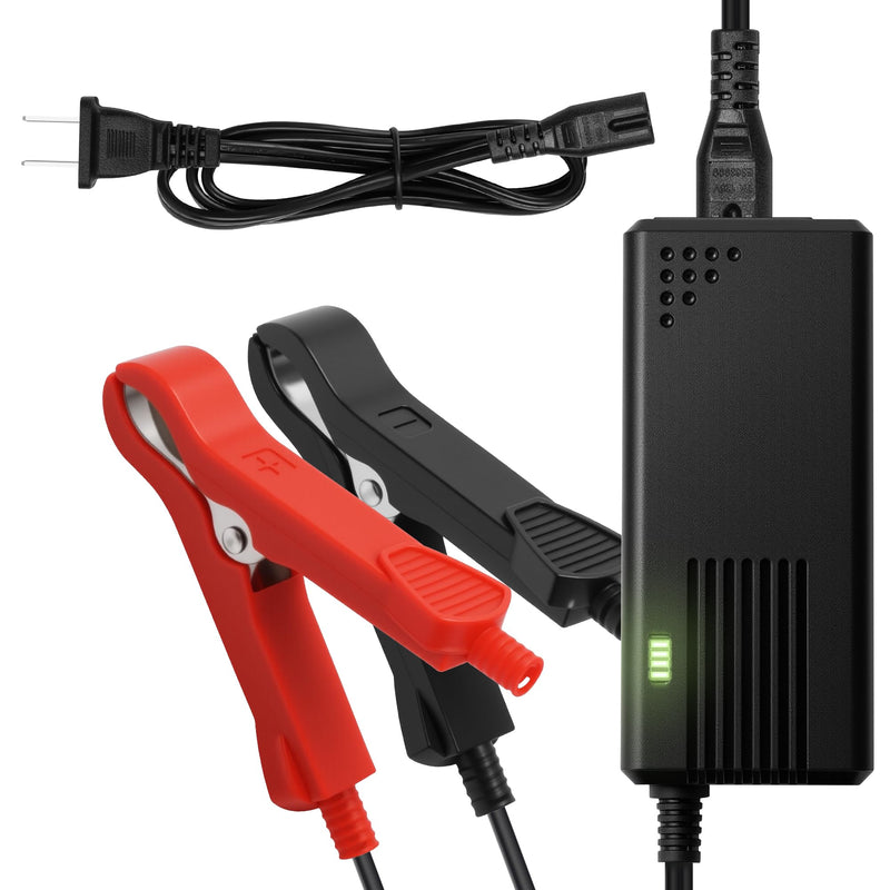 [AUSTRALIA] - 14.6V, 3A Battery Charger for 12V LiFePO4 Motocycle Battery, with Dual Alligator Clips Connector HC-Charger-3A 