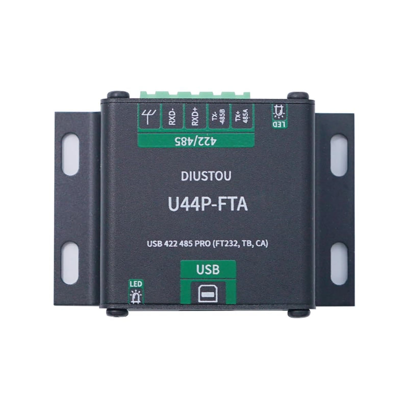 FT232 USB 422 485 Interconvertible Serial Module SP3485 with Isolation Industrial Serial Adapter Metal Housing Lightning Surge Protected 2M Baud Rate Serial Communication Adapter