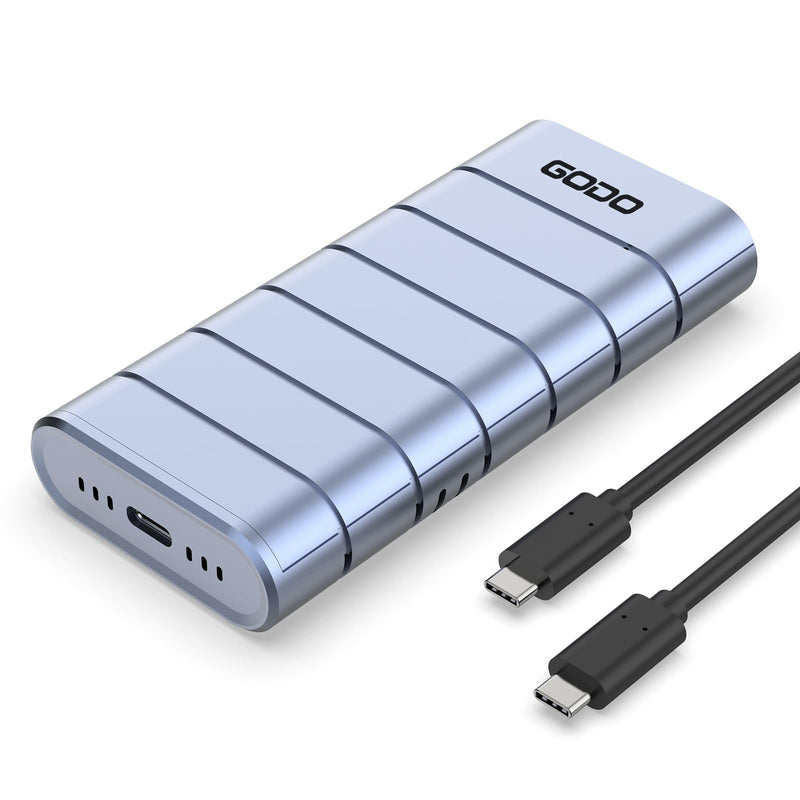 GODO 40Gbps M.2 NVMe SSD Enclosure | Up to 3800MB/s, USB4/USB3.2/3.1/3.0/2.0, Thunderbolt 4/3 Compatible, 4-Layer Cooling, Tool-Free, 8TB, 2230/2280 NVMe SSDs USB405-NVMe