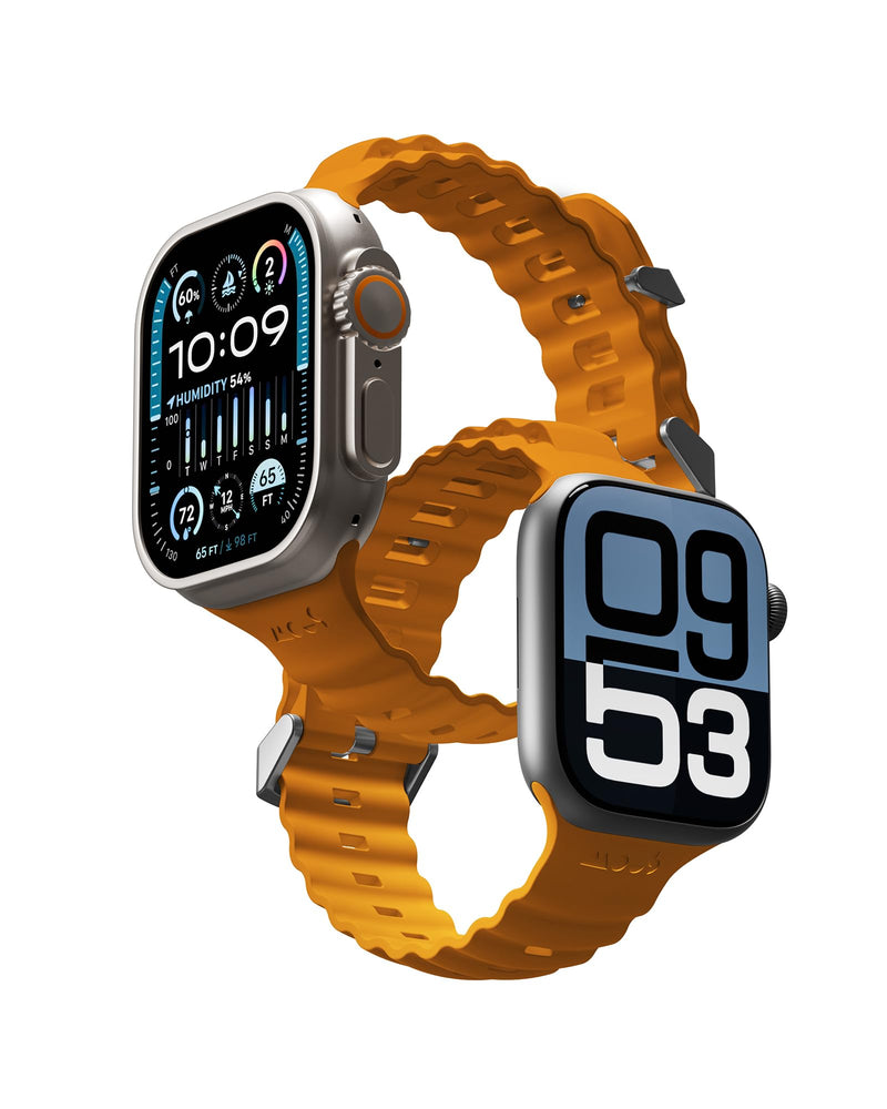 Mous Active Apple Watch Strap Compatible with Apple Watch Straps 42mm 44mm 45mm 46mm 49mm, Orange
