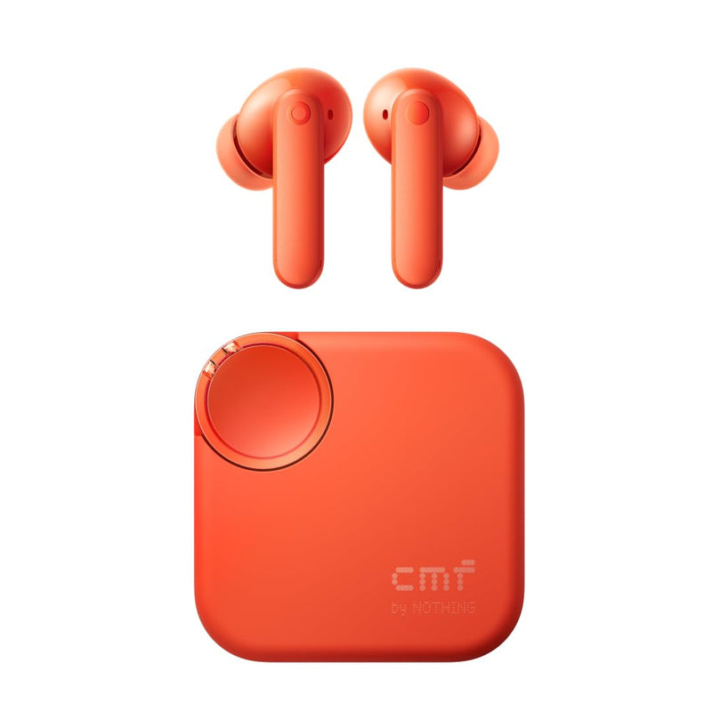 CMF BY NOTHING Buds 2 Wireless Earbuds, Bluetooth Headphones with 48dB Hybrid ANC, Ultra Bass Technology Active Noise Cancellation Earphones, 55 Hours Playtime, 6HD Mics, ChatGPT Integration Orange