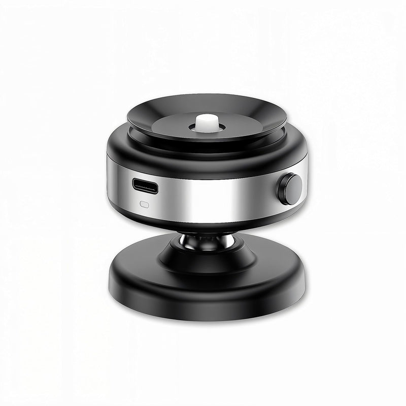 2in1 Automobile Holder Electric Sunction Mount with Wireless Charger Vacuum Absorption Car Phone Holder - 1 Piece White White Version 1