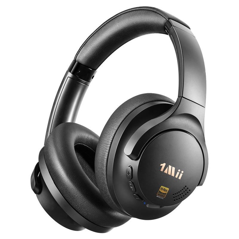 1Mii Y8+ Noise Cancelling Headphones for Gaming, Airplane & Travel, Black | Bluetooth 6.0 Over-Ear Wireless, Hybrid ANC, 100 hrs Playtime, Comfortable, LDAC Hi-Res Audio, Deep Bass, Custom EQ via APP