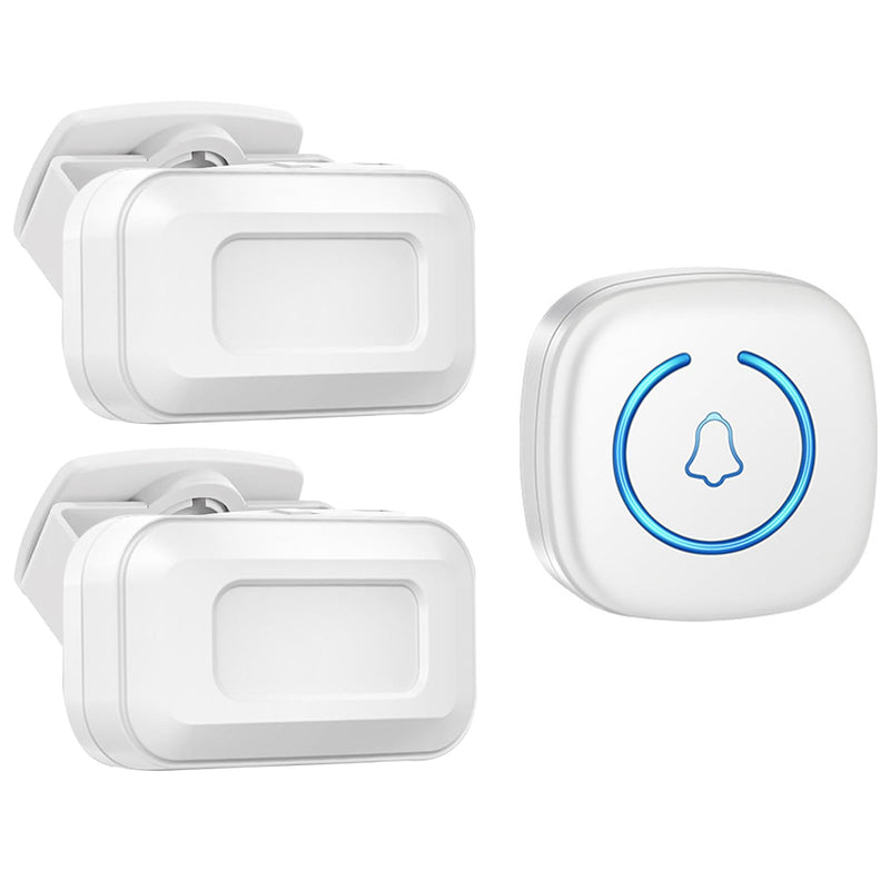 [AUSTRALIA] - Bed Sensor Alarm and Fall Prevention for Elderly, Motion Sensor Alarm with 60 Melody/LED/5 Adjustable Volume Mode Dementia System , for Patients Seniors Elderly Monitoring at Home 2 Motion Sensors + 1 Receiver 