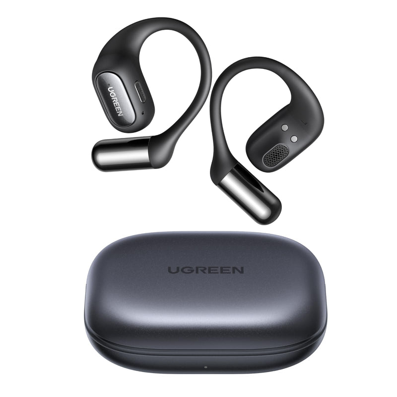 UGREEN FitBuds Open Ear Hook-on Wireless Earbuds Headphones Bluetooth 6.0 | 4-Mic Noise Canceling, Spatial Audio, 28H Playtime, IPX5 Waterproof For Running Sports, Dual Connection, Titanium Wire