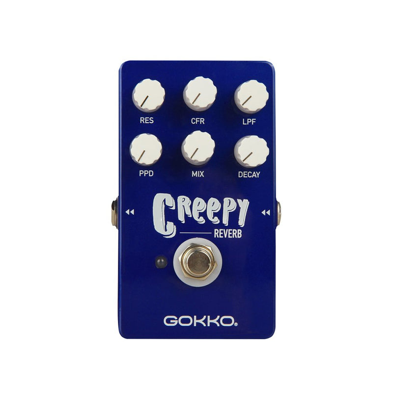CREEPY REVERB GK - 26 - Versatile Reverb Pedal with 6 - Control Tone Shaping - True Bypass & Durable Metal Enclosure