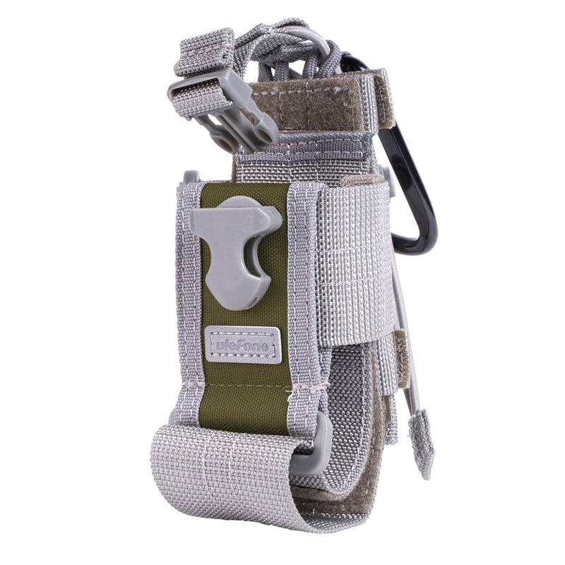 Ulefone Armor Molle Holster, Phone Pouch with Carabiner Clip, Universal for Most Phone/Radio Like Ulefone Armor 34/33/ Armor 30 /Armor 29/28/ 27/ Rugking Series