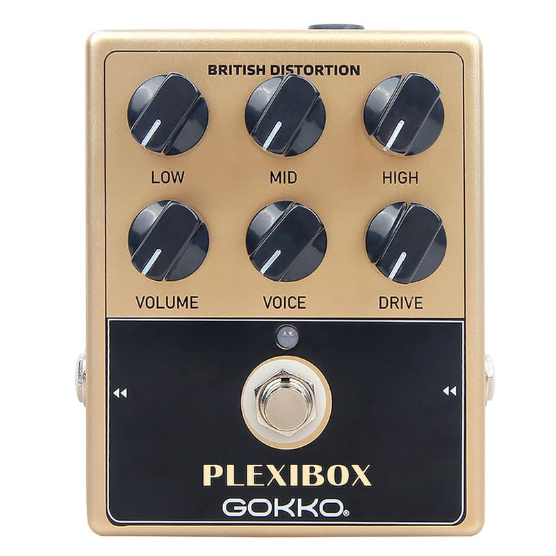 [AUSTRALIA] - AMPLI PEDAL PLEXIBOX GK-36 - All - Analog British Sound Guitar Effects Pedal - Emulates Marshall Amps with 6 - Control Tone Shaping 