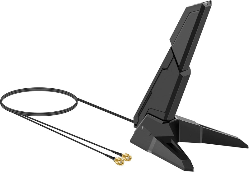 External Tri-Band 802.11BE Performance WiFi 7 Antenna with Magnetic Base RP-SMA Connector for WiFi 7 PC Desktop Computer Extendable Router ASUS ROG Gaming Motherboard, Slinkdsco
