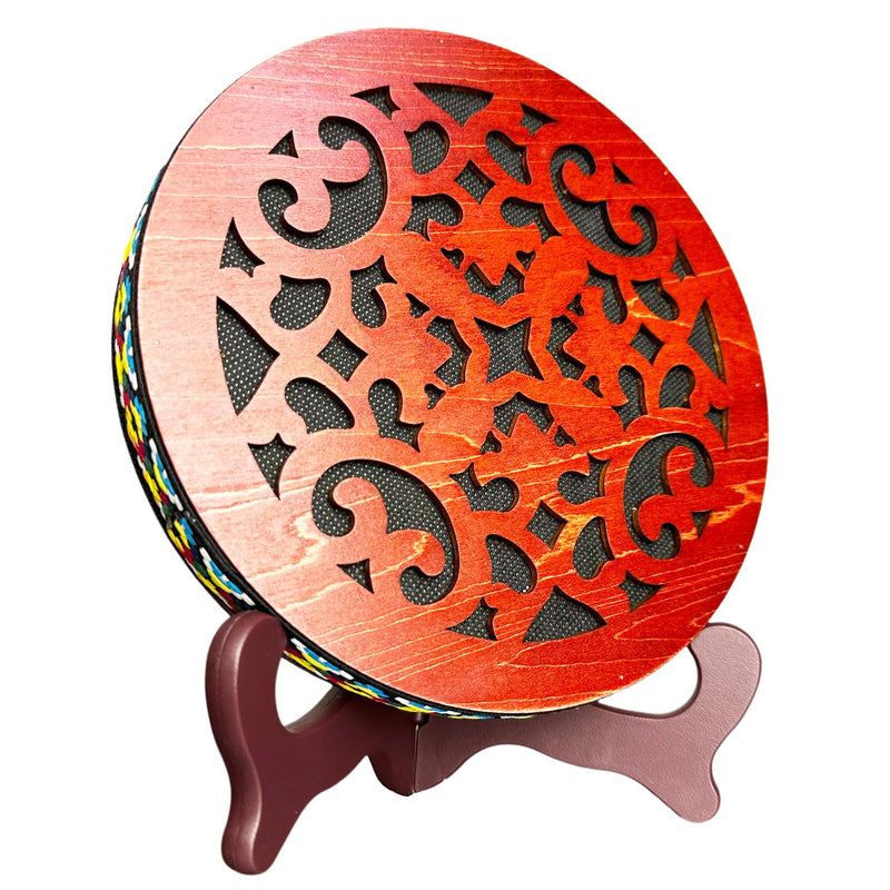 [AUSTRALIA] - 8'' Water Stream Drum | Rain Disk "Water-Fall" | Instrument for Sound Therapy | Ocean Drum | Sonic Energy Wave Drum | Yoga Meditation | Release Pressure | Music Healing Instrument (With Display Stand) 