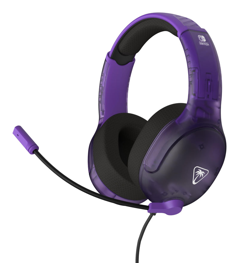 [AUSTRALIA] - Turtle Beach Airlite Fit Wired Gaming Headset: Officially Licensed for Nintendo Switch, Nintendo Switch Lite & OLED Model - Flip-to-Mute Mic, Over-Ear Comfort Cushions, 40mm Speakers - Ghost Purple 