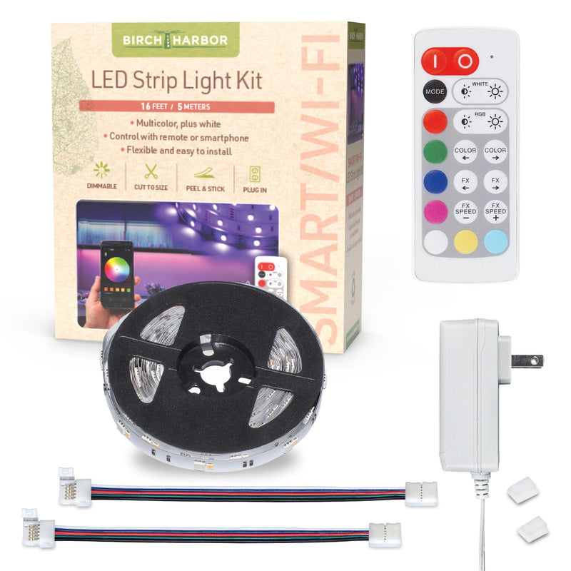 [AUSTRALIA] - Multicolor RGBW Smart LED Strip Light Kit, 16ft with Remote 351123 