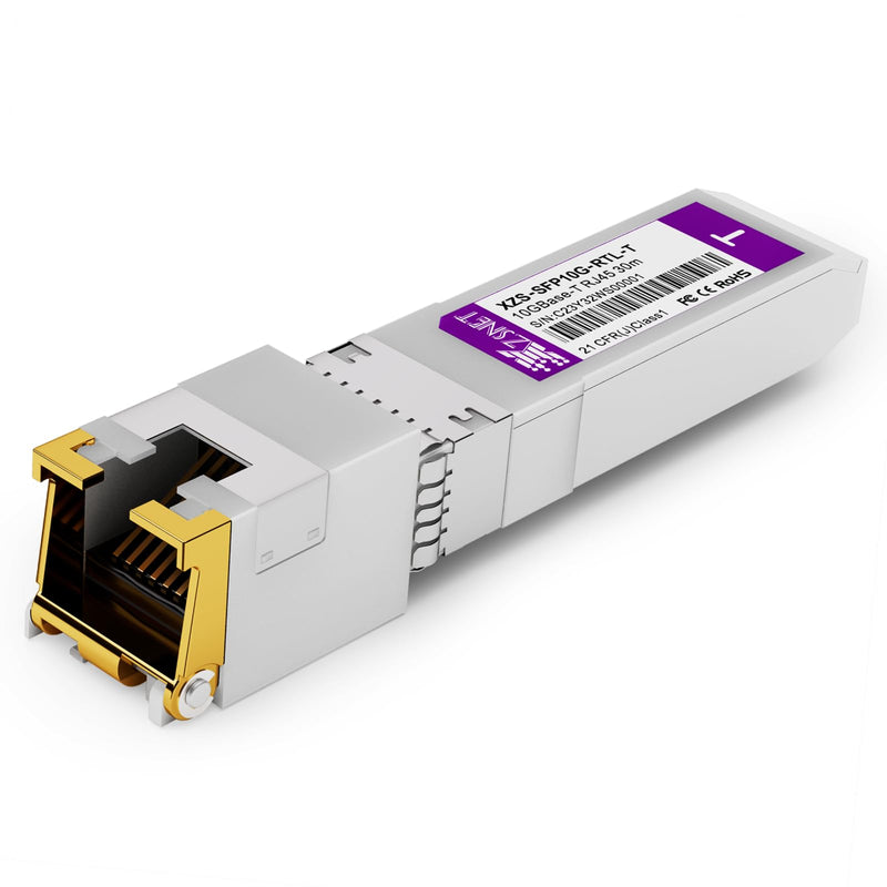 10GBASE-T SFP+ to RJ45 Transceiver, 1/2.5/5/10G Multi-Rate Copper SFP+ to Ethernet Module for Cisco SFP-10G-T-S, Ubiquiti UniFi UF-RJ45-10G, Mikrotik S+RJ10, Meraki, Netgear, D-Link and More, 1 Pack