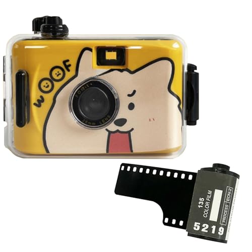 Waterproof Disposable Camera 35mm Dog Patterns - Underwater Film Camera for Beach, Snorkeling, Swimming & Summer Vacations - 18 Exposures, No Flash, Durable Design for Teens & Adults DOG-18 Pcs
