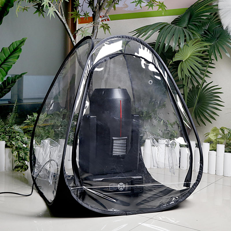 MAD OWL Professional Moving Head Light Rain Cover,Waterproof and dustproof Stage Lighting Protection Accessory, Floor standing transparent moving head light rain cover 1 pack 1Pack