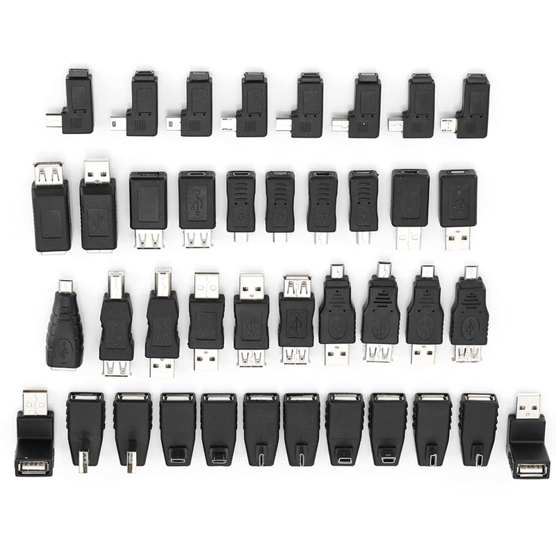 Male Female Adapter, Easy to Use Gender Changer Black for Electronics DIY Automotive Home Projects Professionals