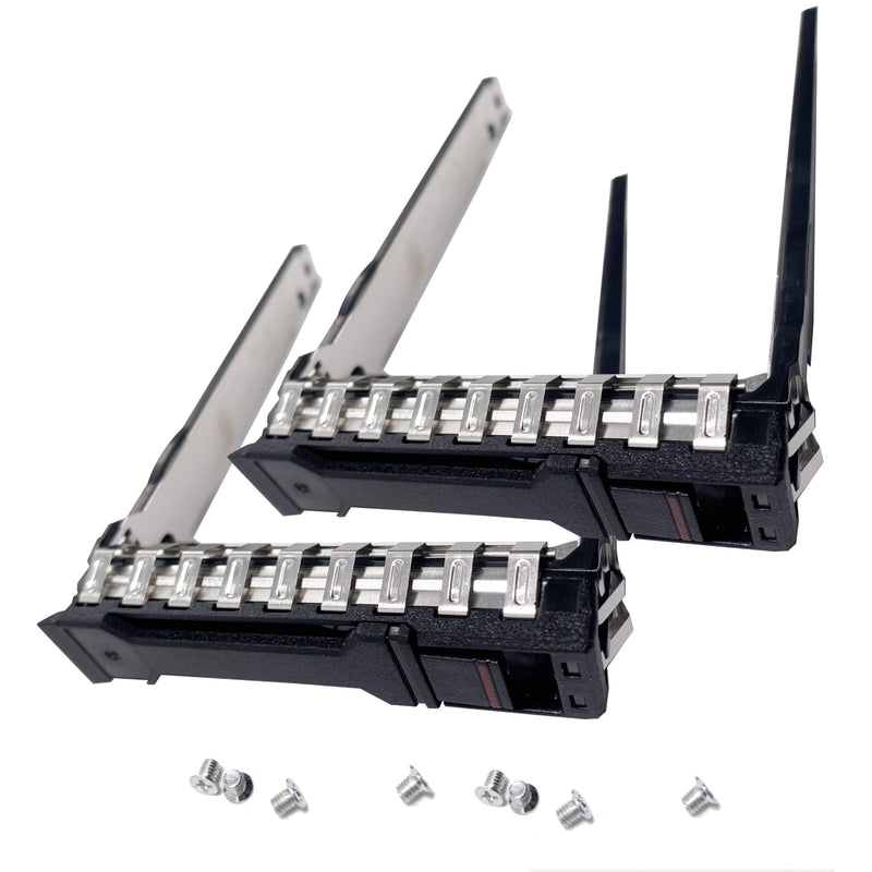New 2-Pack 2.5" HDD Tray Replacement for HPE ProLiant DL360 DL380 G11 G12 | 2.5in SAS SATA Hard Drive Caddy for Proliant DL20 DL360 DL380 G10 plus/ DL20 DL320 DL325 DL345 DL365 ML350 Gen11 Server