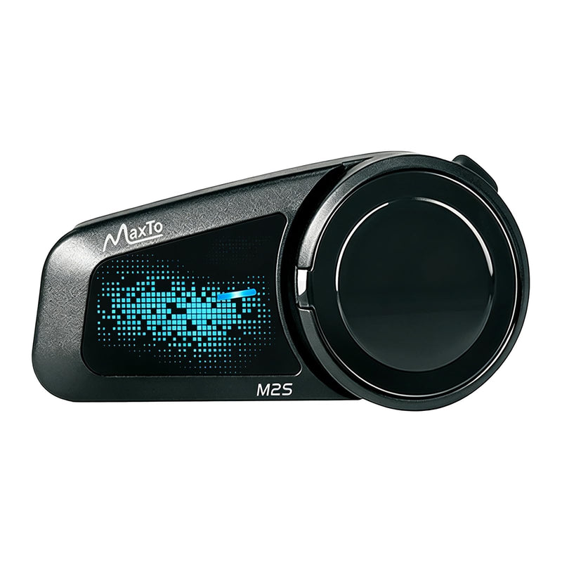 MAXTO M2S Motorcycle Bluetooth Headset,6-Way Intercom,Music Sharing,1 Pack | IP67 Waterproof,FM Radio,Universal 3rd Party Pairing,Hands-Free Call & Music M2S-1Pack