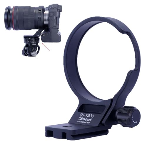 iShoot Tripod Mount Ring Lens Collar Compatible with Canon RF 15-35mm F2.8L is USM, Lens Holder Bracket Support Bottom is Arca-Swiss Fit Quick Release Plate for Arca Tripod Head Clamp & Stabilizer