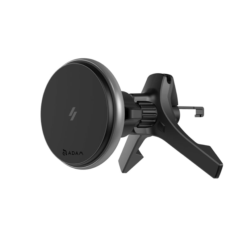 ADAM ELEMENTS CQ2 Qi2 Certified Magnetic Car Mount Wireless Charger, 15W Fast Charging Station for iPhone 17/16/15/14/13/12 Series, Strong Magnet Phone Holder for Air Vent