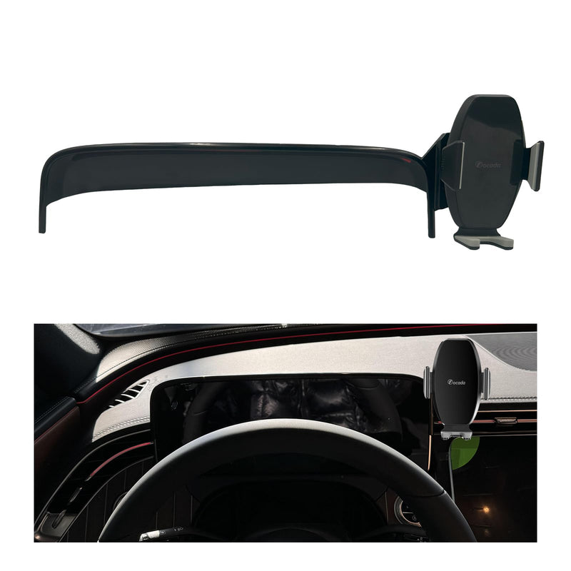 Car Phone Holder for Mercedes-Benz E-Class 2024–2025, Vehicle-Specific Dashboard Phone Mount, Hands-Free 360° Rotating Cell Phone Holder, Custom Fit E-Class Interior Accessories