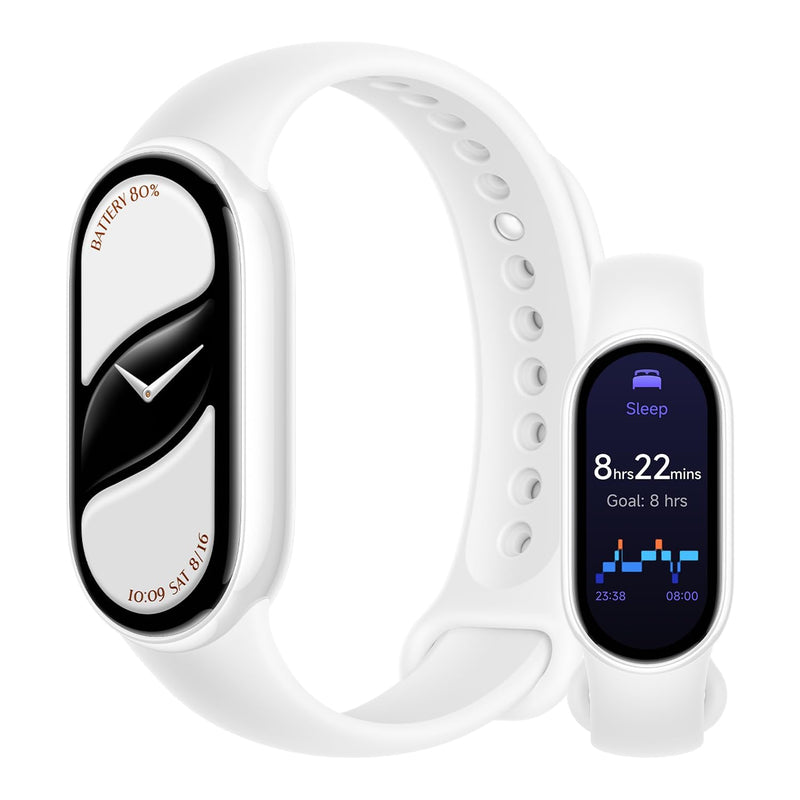 Xiaomi Mi Smart Band 10(2025) - Ceramic Edition - 1.72" AMOLED Display | 21 Days Battery Life | Touchscreen, Multi-Sport Tracker, Activity Tracker, Heart Rate Monitor | BT5.4 - Pearl White Ceramic White